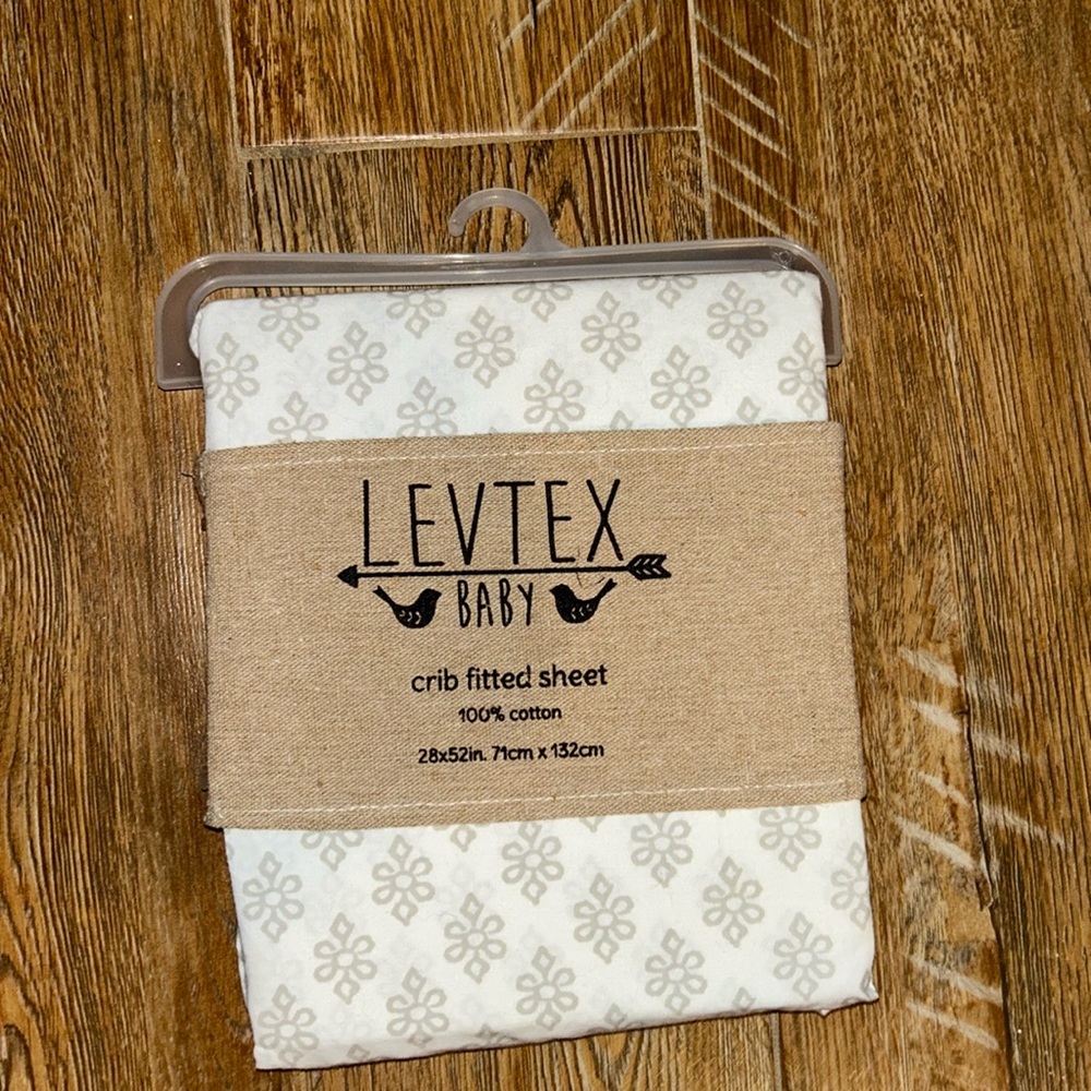 New Levtex Baby Crib Fitted Sheet